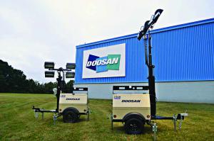 Doosan Vertical Light Towers Provide Quick Setup, Ease of Transportation 